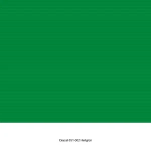 3,87 €/m² Oracal 651-062 Hellgrün Glänzend Plotterfolie Möbelfolie 1,26 x 1 m - Bild 1 von 2