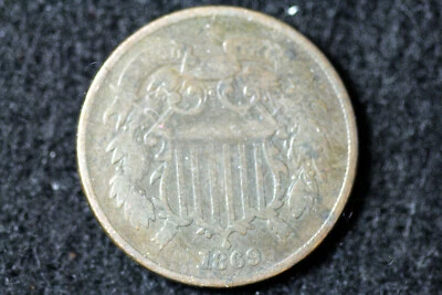 1869 TWO CENT PIECE #D19281 - Image 1 of 2