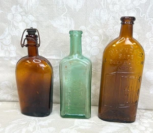 Vintage/Antique 3 Medicine or Apothecary Bottles - Picture 1 of 23