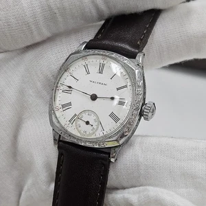 Antico Orologio Uomo 1903 Waltham Art Decò Cuscino 7J Grado 61 Carica Manuale Raro - Foto 1 di 13