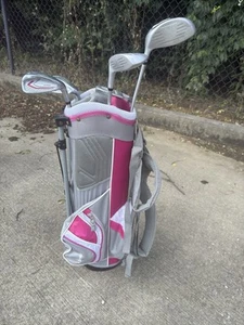 TOP FLIGHT JUNIOR GOLF Club 5 PIECE SET PINK - Picture 1 of 10