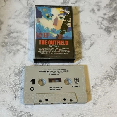 The Outfield Play Deep Music Cassette Tape 1985 CBS Say It Isn't So 61 Seconds - Image 1 of 3