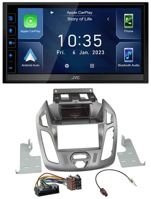 JVC DAB Bluetooth MP3 USB 2DIN Autoradio für Ford Transit 2013-2018 ohne Display - Bild 1 von 4