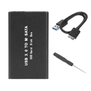 Dual-Size 30/50mm USB 3.0 mSATA SSD Case W/USB UASP Function 6Gbps Transfer - Photo 1/12