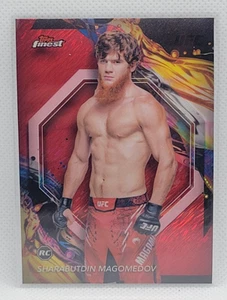 2024 Topps Finest UFC Sharabutdin Magomedov RC Red Shimmer #152 - Picture 1 of 2