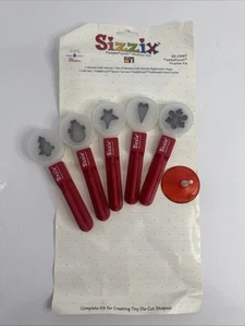 Lot 5 Sizzix Paddle Punches With Ejector Tool And Instructions - Picture 1 of 6