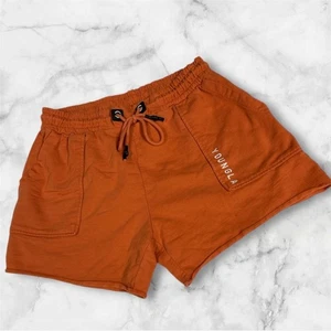 YoungLA Sweatshorts Cotton Shorts Drawstring Waist Women’s Size XL Activewear - Picture 1 of 8