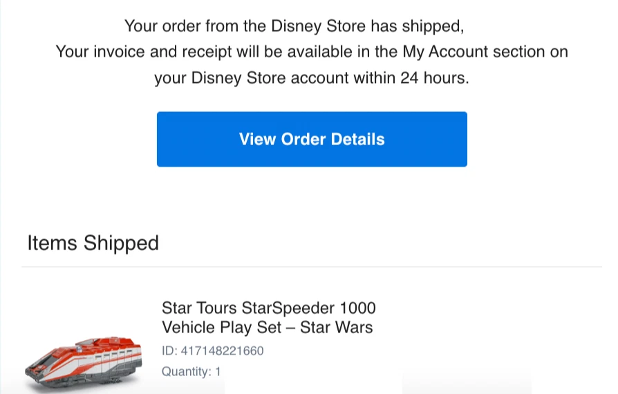 2025 Disney Star Tours StarSpeeder 1000 Vehicle Play Set Star Wars IN HAND SOON - Image 1 of 1