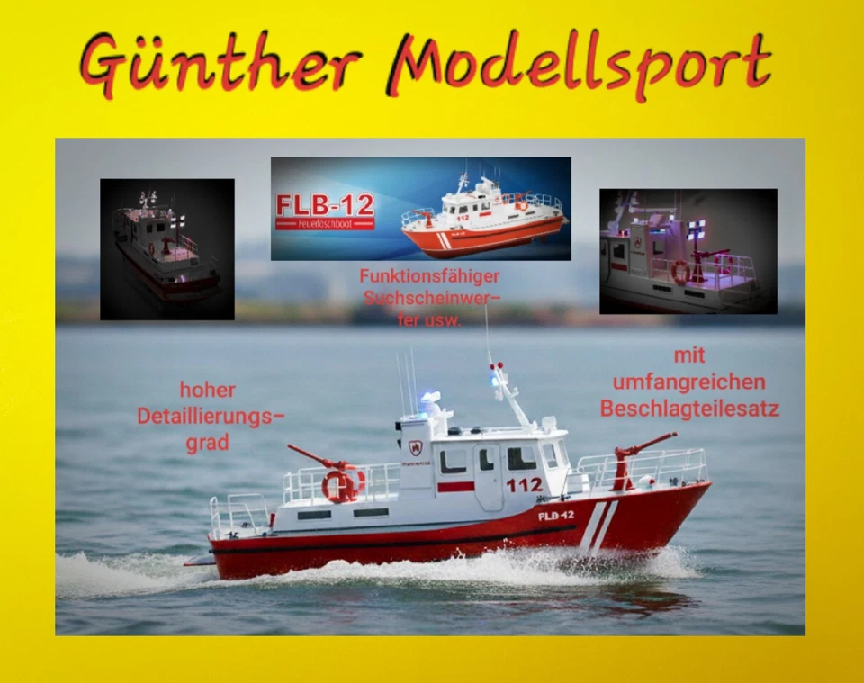 aeronaut Feuerlöschboot FLB-12, 3066/00 Günther Modellsport - Bild 1 von 4
