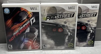 Need for Speed: Hot Pursuit + Need For Speed Pro Street Nintendo Wii Lot of 2 EA - Image 1 of 4