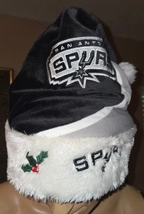 NBA San Antonio Spurs Plüsch Nikolausmütze Erwachsene schwarz - Bild 1 von 6