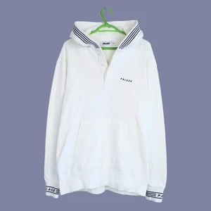 Palace Skateboards P-Rib Stripe-Trim Hoodie Men's M White Sweatshirt Summer 2018 - Picture 1 of 20