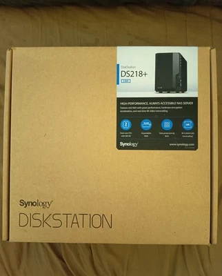  Synology 2 Bay DS218+ NAS Network Storage Device No Drives 24 TB Capacity - Image 1 of 4