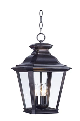 Maxim Lighting 1139CLBZ Knoxville 3 luces 11 pulgadas bronce exterior linterna colgante Foto 1 de 3