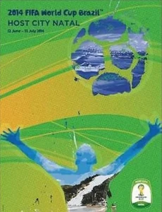 FIFA World Cup Brasilien 2014 Vintage Poster Natal City 24 x 36 Neu in OVP - Bild 1 von 2