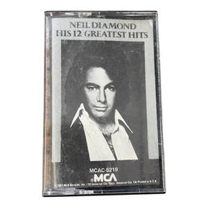 Neil Diamond His 12 Greatest Hits Music Cassette Tape - Imagen 1 de 4