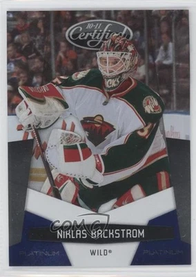 2010-11 Certified Platinum Blue /250 Niklas Backstrom #73 - Image 1 of 2