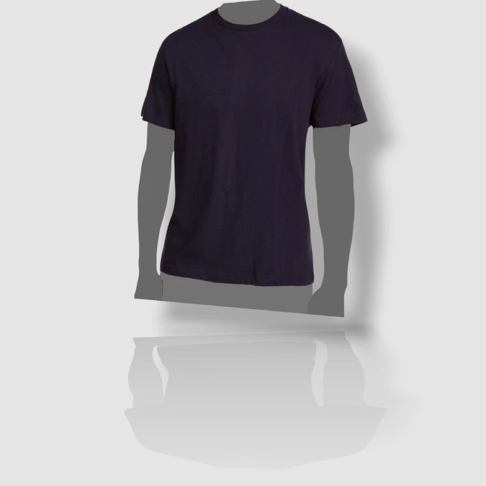 Alfani Crewneck Heathered Casual T-shirt Mens Large Navy Blue