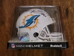Miami Dolphins ~ Mini-casco firmato Ryan Tannehill QB, Fanatics COA, nuovo con scatola - Foto 1 di 12