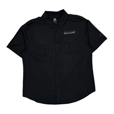Ecko Unltd Short Sleeve Shirt - 2XL Black Cotton - Image 1 of 4