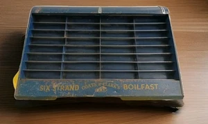 Vintage J&P Coats Metall Nähgarn Spule Vitrine Organizer BoilFast - Bild 1 von 24