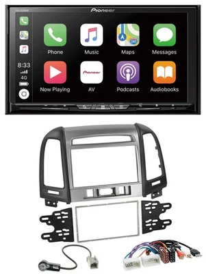 Pioneer 2DIN MP3 USB DAB DVD Bluetooth Autoradio für Hyundai Santa Fe USB AUX 3 - Bild 1 von 4