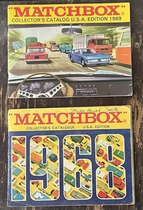 Vintage 1968 & 1969 Lesney Matchbox Collector Catalogs Fred Bronner Diecast Car - Picture 1 of 6