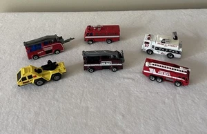 Matchbox Fire Trucks 1990s Set Of 6 Assorted - Picture 1 of 4