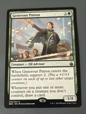Generous Patron X1 Battlebond NM Condition See Pics Front Back - Image 1 of 2
