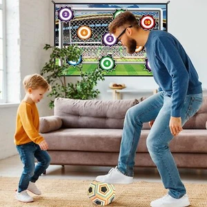 Fußball Kinder Spielzeug für Garten Indoor Outdoor, Fußballtore Fußball Spielset - Bild 1 von 6
