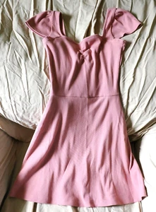 Wild Fable Women's Pink Short Sleeve A-Line Ribbed Mini Dress Size XXS - Picture 1 of 4