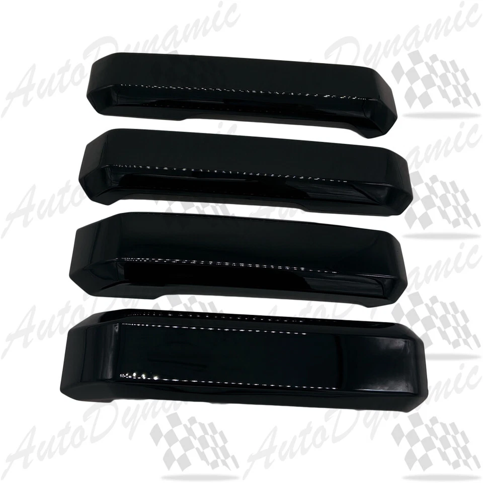 FITS 2015-2020 FORD F-150 4PCS BLACK INTERIOR DOOR HANDLE COVER OVERLAY TRIMS - Image 1 of 1