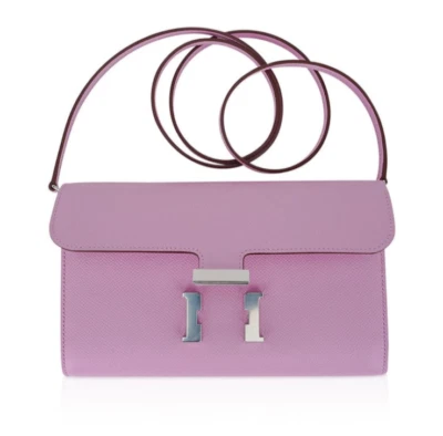 Hermes Constance Wallet To Go Mauve Sylvestre Epsom ~ RARE ~ Giftable Condition! - Image 1 of 4