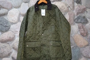 Barbour Ashby Quilted Jacket Coat Olive Green MQU1638OL91 New XX-Large XXL - Picture 1 of 12