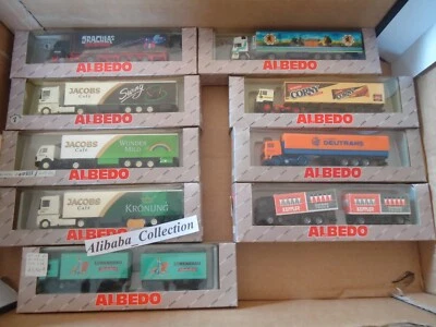 LOTTO 9 Camion ALBEDO 1:87 1/87e HO CAMIONI TRUCK SEMI-RIMORCHIO Da Giocattolo - Immagine 1 di 4