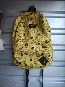 Vans PEANUTS Old Skool II Charlie Brown Yellow Backpack Bag - Picture 1 of 5