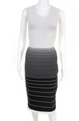 Narciso Rodriguez Striped Bodycon Dress IT46 ($1050) - Image 1 of 4