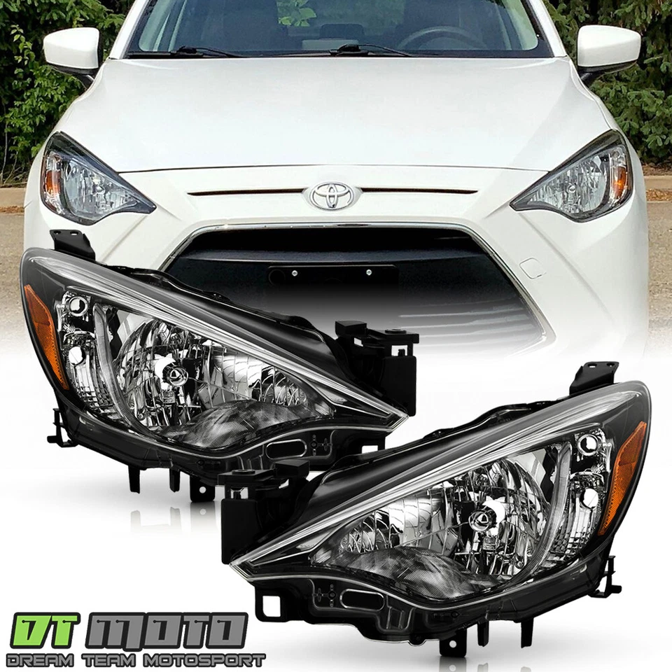 For 2017-2018 Toyota Yaris iA 19-20 Yaris L|LE Headlights Headlamps Left+Right - Image 1 of 4