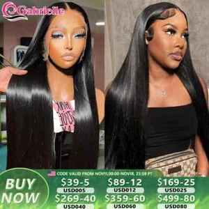 13x6 Straight Lace Front Wigs for Women - Pre-Plucked Human Hair on Sale - Picture 1 of 6