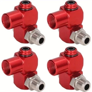 Heavy-Duty 360°Swivel Air Hose Connectors Durable Industrial Air Fittings 2-4PCS - Picture 1 of 10