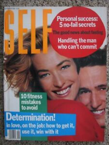 SELF magazine 09/1990 Tatjana PATITZ IMAN Cindy CRAWFORD Jane Goodall Linda E