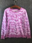 Tek Gear Sweatshirt Women's Fleece Xl Pink/Multicolor Long Sleeve W/ Thumbholes