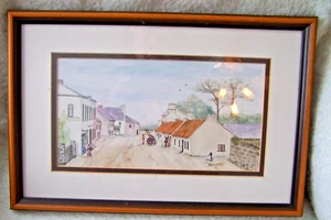 Doagh Village  Antique No Ireland Penciled  1890's Town Street Scene BOWDEN - Picture 1 of 12
