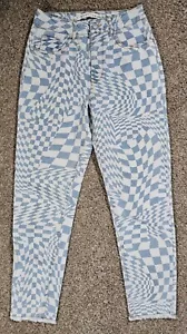 tinseltown optische Täuschung trippy Größe 5 Jeans Fray Saum Distressed - Bild 1 von 8