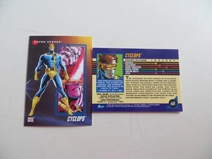 1992 MARVEL UNIVERSE III CYCLOPS CARD B SIGNED BY ARTIST LEE WEEKS, POA - Picture 1 of 1