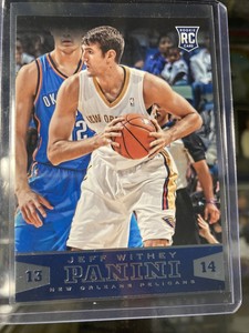 2013-14 Panini #185 Jeff Withey Rookie Card RC - New Orleans Pelicans 