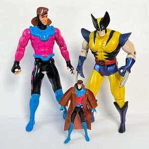 Vintage X-Men Action Figures Wolverine & Gambit x2 Toy Biz 1990’s - Picture 1 of 13
