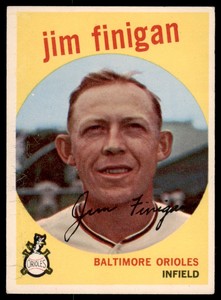 1959 Topps Jim Finigan  EX Baltimore Orioles #47