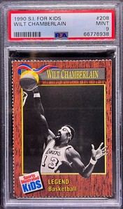WILT CHAMBERLAIN  1990 Sports Illustrated S.I. FOR KIDS  #208  PSA 9