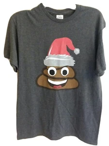 Emoji Poo Santa T-Shirt Neu M - Bild 1 von 2
